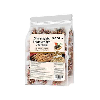 Ginseng Six Treasure Tea (25 Servings)