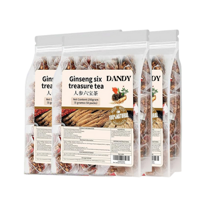 Ginseng Six Treasure Tea (25 Servings)