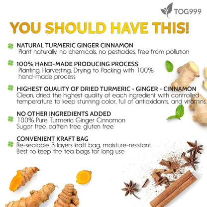 Turmeric Ginger Cinnamon Tea